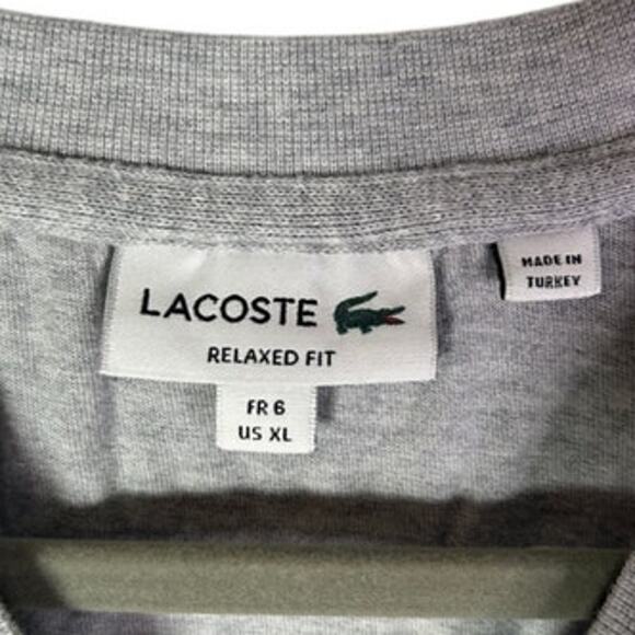 Lacoste Relaxed Fit Holiday Long Sleeve T-Shirt whimsical graphics design XL - Picture 3 of 8